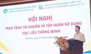 Quận Ba Đình (Hà Nội) thúc đẩy chuyển đổi số trong giáo dục với giải pháp Học liệu thông minh