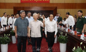 Tổng Bí thư Nguyễn Phú Trọng thăm và làm việc tại tỉnh Lạng Sơn
