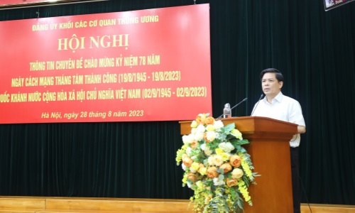 Phát huy vai trò tiên phong, gương mẫu, xây dựng Đảng bộ Khối Các cơ quan Trung ương trong sạch, vững mạnh