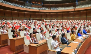 Chủ tịch Quốc hội Vương Đình Huệ dự và phát biểu chỉ đạo tại Phiên họp giả định “Quốc hội trẻ em” lần thứ I – năm 2023