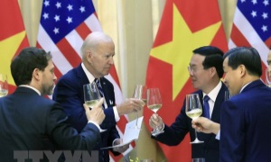 Chủ tịch nước Võ Văn Thưởng chủ trì chiêu đãi Tổng thống Joe Biden