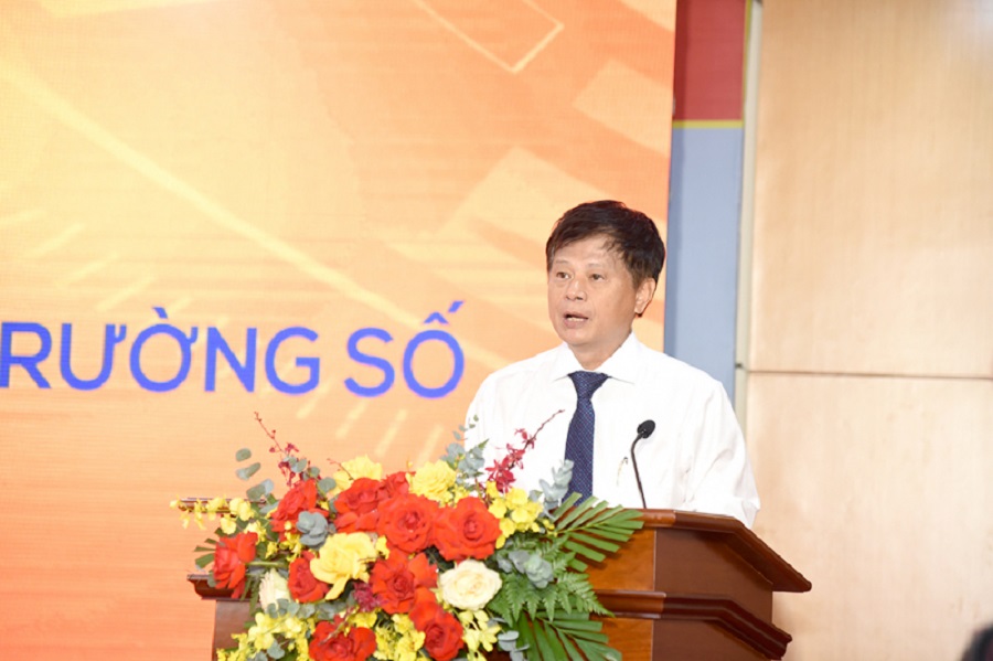 Phó Chủ tịch Hội Nhà báo Việt Nam Trần Trọng Dũng phát biểu khai mạc Hội thảo.