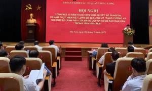 Tăng cường sự lãnh đạo của Đảng đối với công tác dân vận trong các cơ quan Trung ương