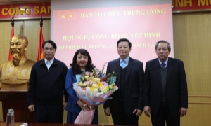Ban Tổ chức Trung ương bổ nhiệm Vụ trưởng Vụ Chính sách cán bộ