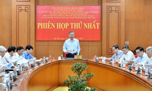 Phiên họp thứ nhất Ban Chỉ đạo Trung ương về tổng kết việc thực hiện  Nghị quyết số 18-NQ/TW của Ban Chấp hành Trung ương (khóa XII)