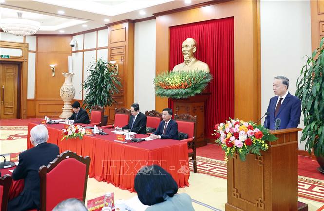 Tổng Bí thư Tô Lâm phát biểu tại Hội nghị. Ảnh: TTXVN