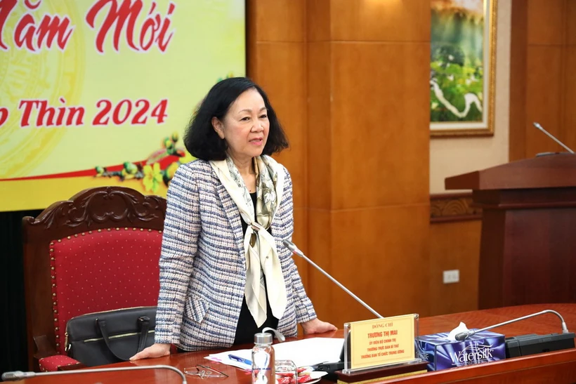 Thường trực Ban Bí thư, Trưởng Ban Tổ chức Trung ương Trương Thị Mai làm việc với Ban Kinh tế Trung ương