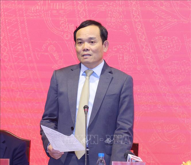 Ủy viên Trung ương Đảng, Phó Thủ tướng Trần Lưu Quang phát biểu tại Hội nghị. Ảnh: Phương Hoa /TTXVN.