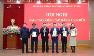 Đảng ủy Khối Các cơ quan Trung ương tổ chức Hội nghị báo cáo viên tháng 2-2024