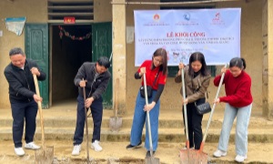 Hỗ trợ xây dựng trường học cho trẻ em khó khăn huyện Đồng Văn, tỉnh Hà Giang