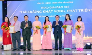 Trao Giải báo chí "Hải Dương khát vọng, phát triển"