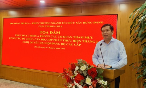 Tọa đàm Thúc đẩy thi đua trong các cơ quan tham mưu công tác tổ chức, cán bộ, góp phần thực hiện thắng lợi nghị quyết đại hội đảng bộ các cấp