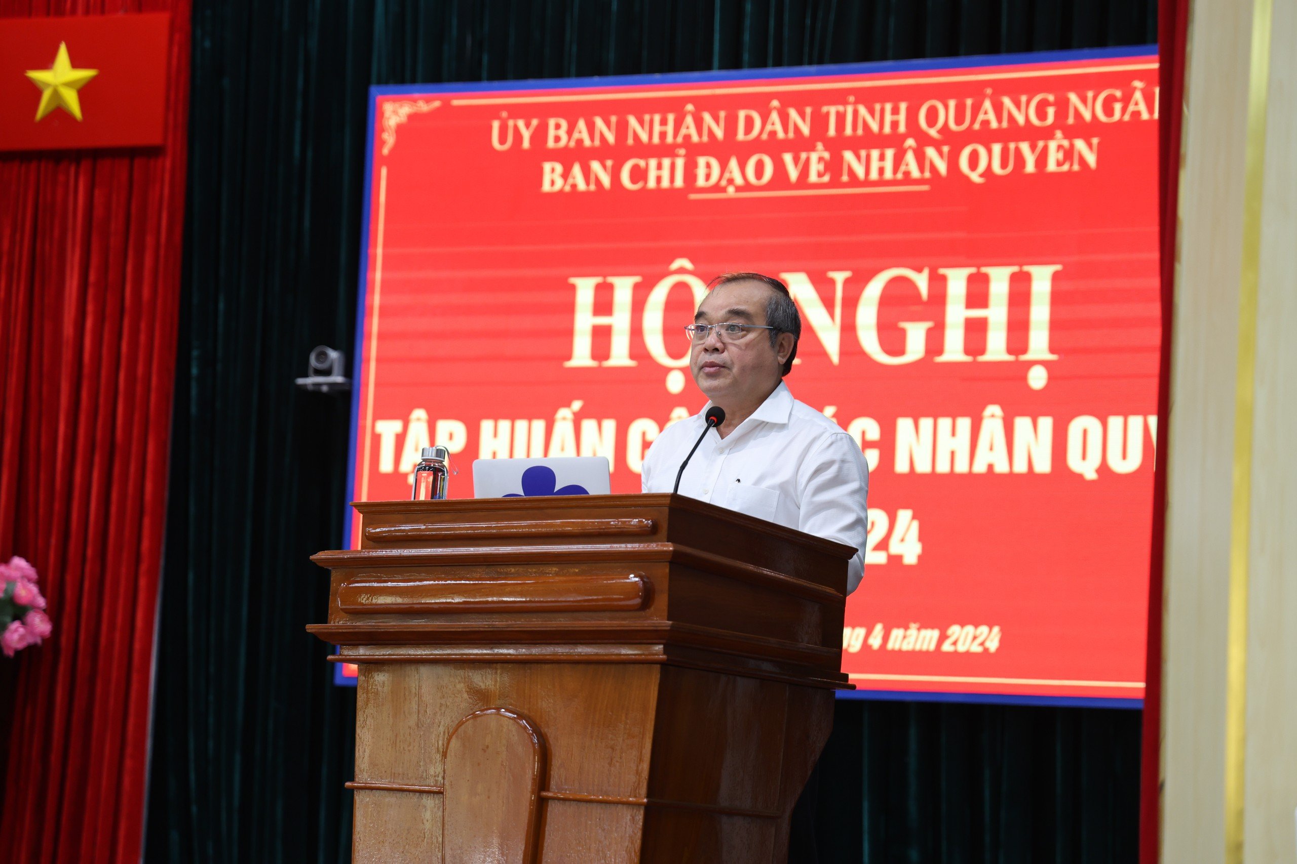 Phó Chủ tịch Thường trực UBND tỉnh - Trưởng Ban chỉ đạo Nhân quyền tỉnh Trần Hoàng Tuấn