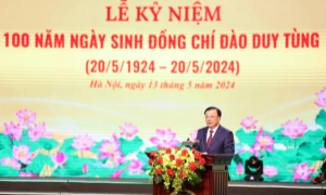 Thành phố Hà Nội kỷ niệm trọng thể 100 năm ngày sinh đồng chí Đào Duy Tùng