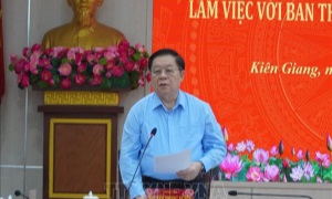 Tiểu ban Văn kiện Đại hội XIV của Đảng làm việc tại Kiên Giang