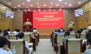 Khai giảng lớp bồi dưỡng nghiệp vụ công tác kiểm tra, giám sát và kỷ luật của Đảng năm 2024