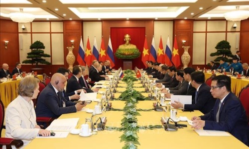 Tổng Bí thư Nguyễn Phú Trọng hội đàm với Tổng thống Liên bang Nga Vladimir Putin