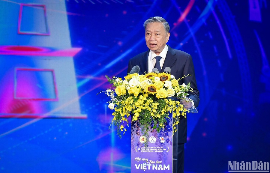 Chủ tịch nước Tô Lâm phát biểu chỉ đạo tại Lễ trao giải.