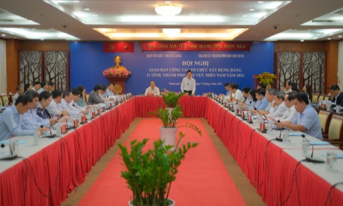 Giao ban công tác tổ chức xây dựng Đảng khu vực miền Nam