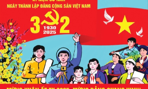 95 mùa xuân Đảng cùng nhân dân xây lầu thắng lợi