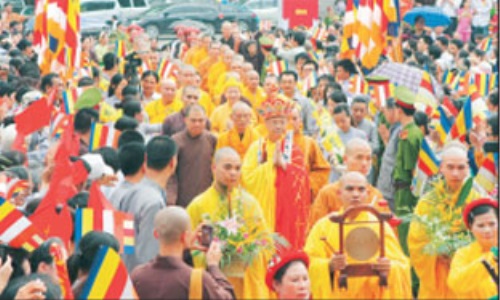 An lạc Phật giáo hòa trong vinh quang của Đảng