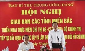 Đánh giá việc thực hiện Chỉ thị 03 của Bộ Chính trị tại các tỉnh miền Bắc