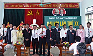 Đại hội Đảng bộ xã Thạch Hưng lần thứ XX