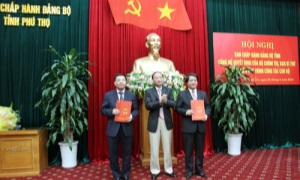 Công bố các Quyết định của Bộ Chính trị, ý kiến của Ban Bí thư về công tác cán bộ của tỉnh Phú Thọ