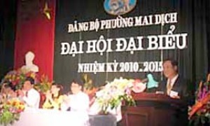 Đại hội đại biểu Đảng bộ phường Mai Dịch (Cầu Giấy, Hà Nội) nhiệm kỳ 2010-2015