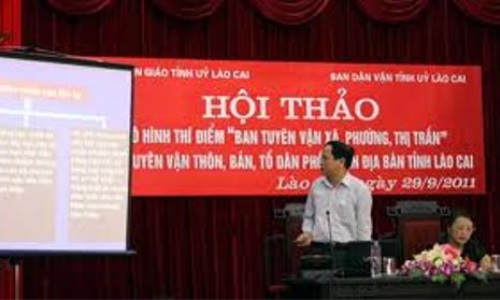 Bảo Yên (Lào Cai) thực hiện mô hình ban tuyên vận xã, tổ tuyên vận thôn, bản