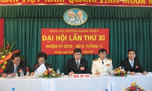 Đại hội Đảng bộ phường Khâm Thiên nhiệm kỳ 2010-2015