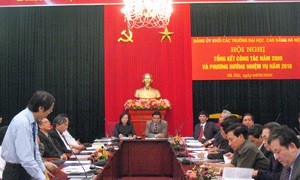 Đảng ủy Khối các trường đại học, cao đẳng Hà Nội triển khai nhiệm vụ năm 2010