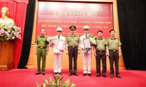 Công bố và trao Quyết định bổ nhiệm 2 Thứ trưởng Bộ Công an