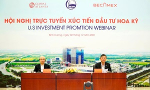 Tỉnh Bình Dương và Becamex IDC tổ chức Hội nghị trực tuyến xúc tiến đầu tư Hoa Kỳ
