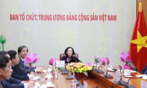Hội đàm trực tuyến giữa Ban Tổ chức Trung ương Đảng Việt Nam với Ban Tổ chức Trung ương Đảng Cộng sản Trung Quốc