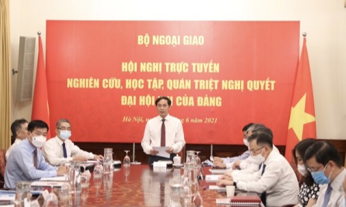 Hội nghị trực tuyến quán triệt Nghị quyết đầu tiên tại 81 điểm cầu ngoài nước