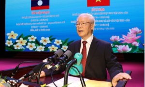 Diễn văn của Tổng Bí thư tại Lễ kỷ niệm 60 năm Ngày thiết lập quan hệ ngoại giao Việt Nam - Lào