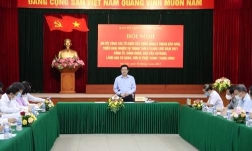 Hội nghị giao ban trực tuyến công tác tổ chức xây dựng Đảng các ban, bộ, ngành, tổ chức chính trị - xã hội ở Trung ương
