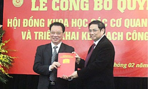 Công bố quyết định thành lập Hội đồng Khoa học các cơ quan Đảng Trung ương