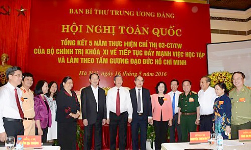 Tổng kết 5 năm thực hiện Chỉ thị 03 về đẩy mạnh việc học tập và làm theo tấm gương đạo đức Hồ Chí Minh