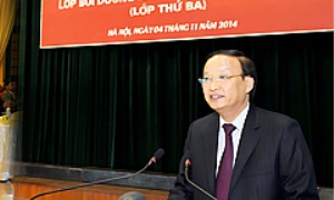 Khai giảng Lớp bồi dưỡng bí thư cấp ủy cấp huyện thứ ba