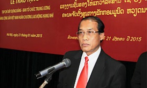 Ban Tổ chức Trung ương Đảng NDCM Lào đánh giá cao sự giúp đỡ to lớn của Tạp chí Xây dựng Đảng