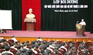 Ninh Bình bồi dưỡng kiến thức lãnh đạo, quản lý cho đội ngũ cán bộ chủ chốt