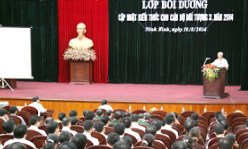 Ninh Bình bồi dưỡng kiến thức lãnh đạo, quản lý cho đội ngũ cán bộ chủ chốt