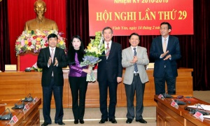 Đồng chí Hoàng Thị Thúy Lan được bầu giữ chức Bí thư Tỉnh ủy Vĩnh Phúc