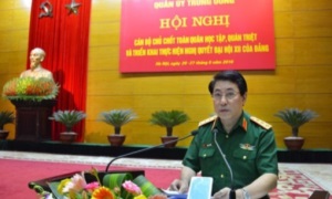 Xây dựng đội ngũ cán bộ Quân đội vững mạnh, đáp ứng yêu cầu nhiệm vụ trong tình hình mới