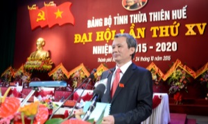 Đại hội đại biểu Đảng bộ tỉnh Thừa Thiên Huế lần thứ XV, nhiệm kỳ 2015-2020 thành công tốt đẹp