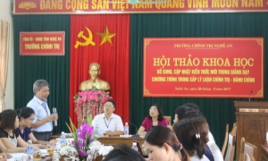 Về học tập lý luận chính trị ở Trường Chính trị Nghệ An