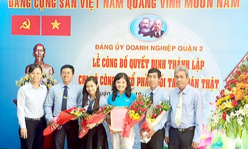 Công bố quyết định thành lập Chi bộ Công ty cổ phần đối tác Chân Thật