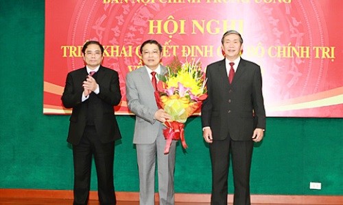 Công bố quyết định bổ nhiệm Trưởng Ban Nội chính Trung ương